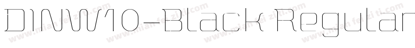 DINW10-Black Regular字体转换